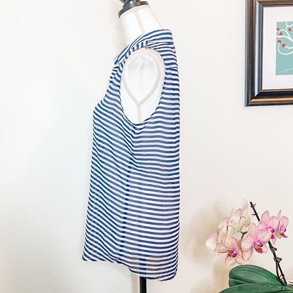 🍋Banana Republic•SemiSheer Striped Sleeveless Top - Picture 5 of 9